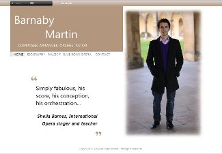 Barnaby Martin website screenshot