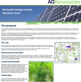 Great Glemham Solar website screenshot